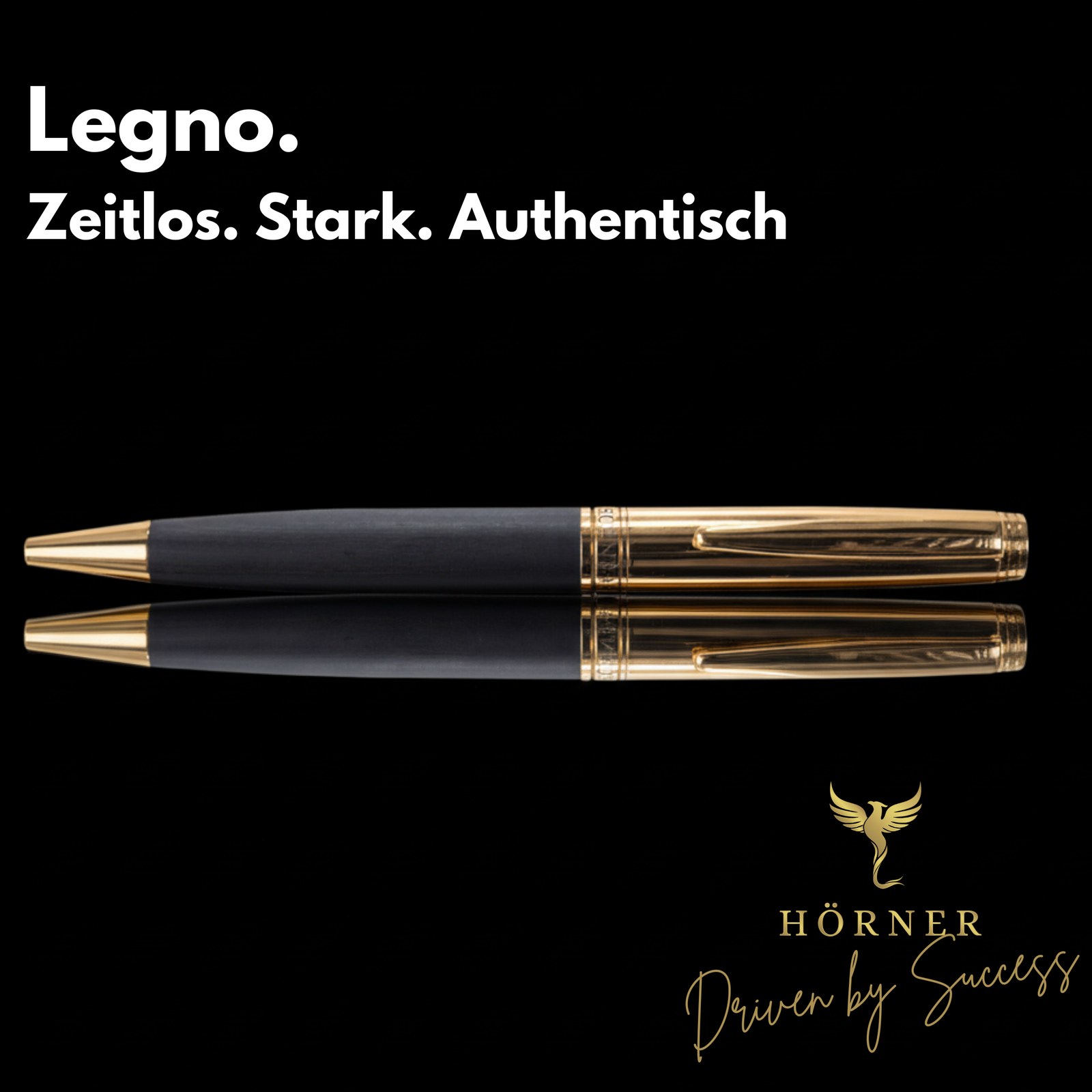Gravierter Legno Ebenholz Kugelschreiber mit Goldakzenten als persönliches Muttertagsgeschenk