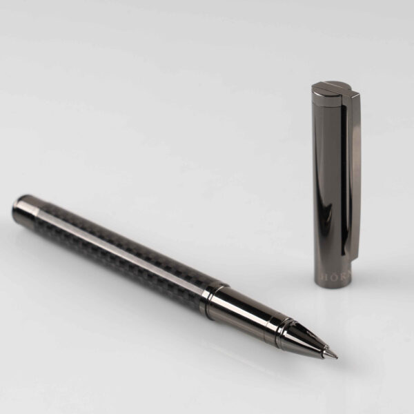 Hörner Carboneo I Edler Rollerball I Marken Tintenroller I Hochwertiges Design I 0,7mm Schreibstärke