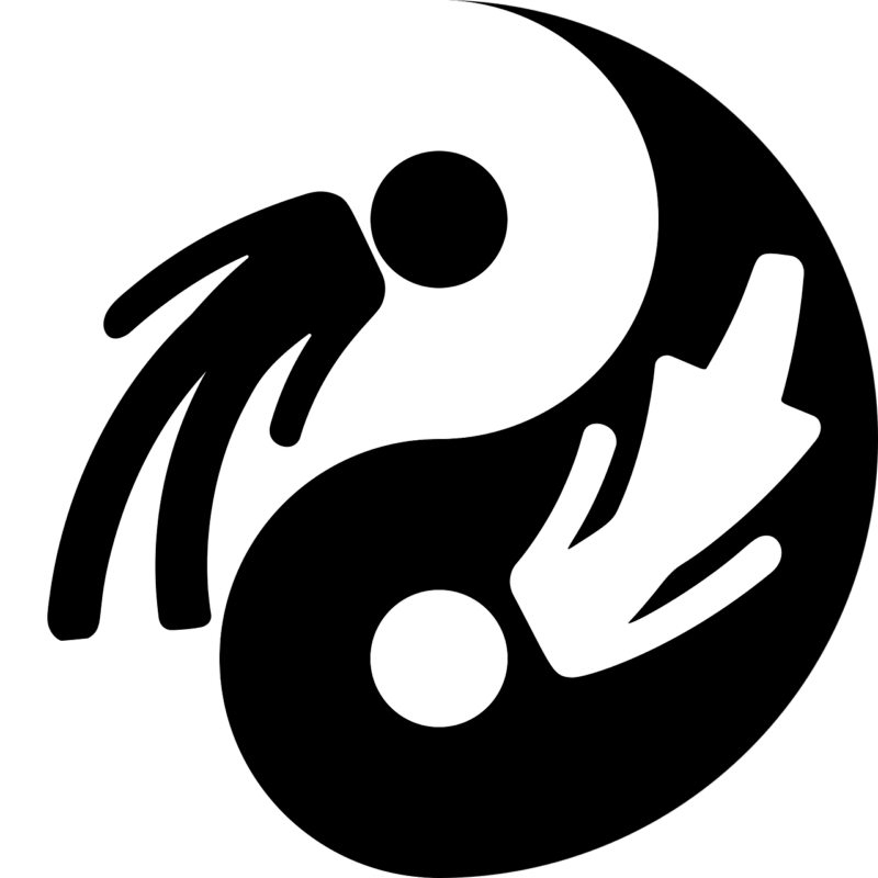 Yin-Yang-Symbol als Sinnbild für die Genderdebatte in der Sprache