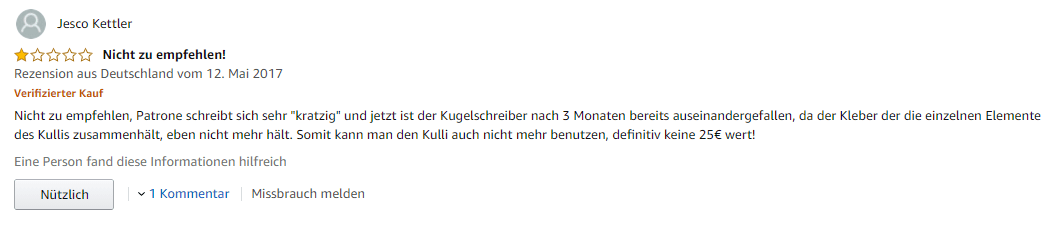 Bewertung