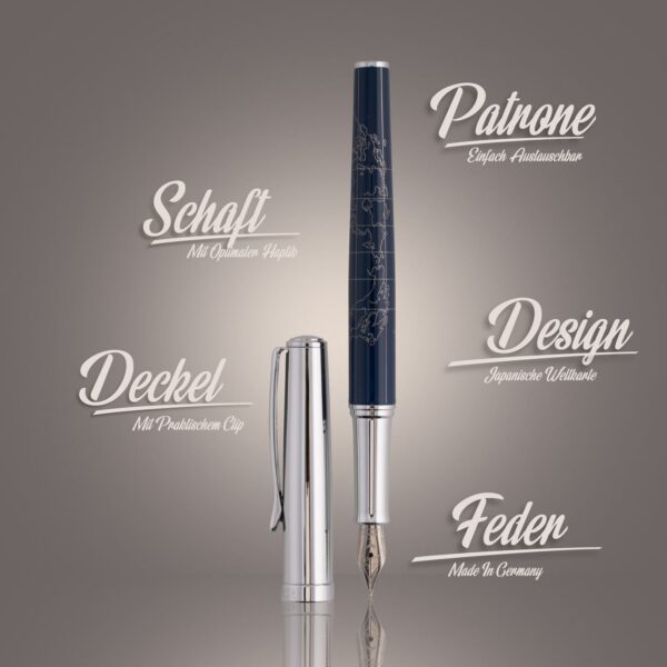 Hörner Terra Füllfederhalter I Hochwertiger Füller aus Metall I Fountain Pen für Erwachsene