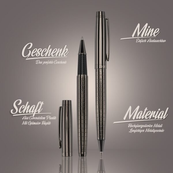 Hörner Urban Schreibset I Edle Kugelschreiber & Tintenroller I Business Rollerball & Ballpoint Pen I Ausgezeichnete Geschenkidee
