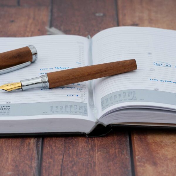 Stylo plume en bois Scriptum acajou – Image 6