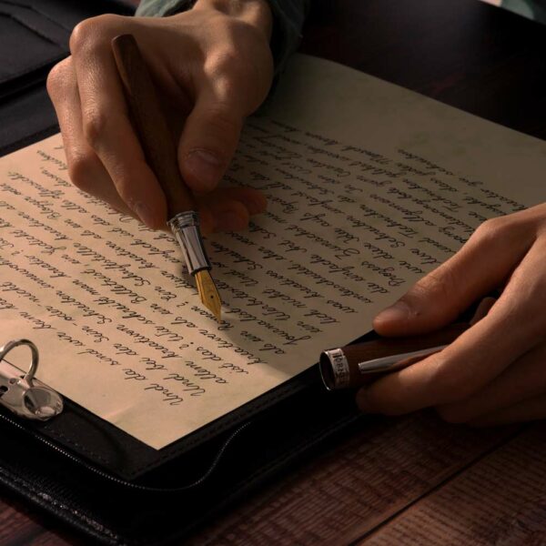 Stylo plume en bois Scriptum acajou – Image 9