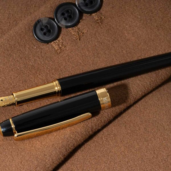 Nobilis Füllfederhalter I Schwarz Gold I Business Design I Weiches Schreiben