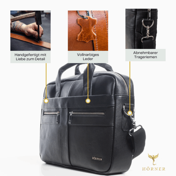 Dresden Bolsa para portátil negro - Imagen 3