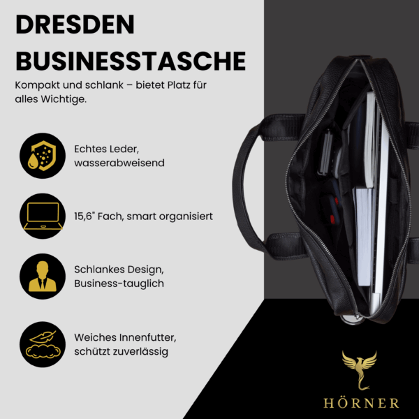 Dresden Bolsa para portátil negro - Imagen 4
