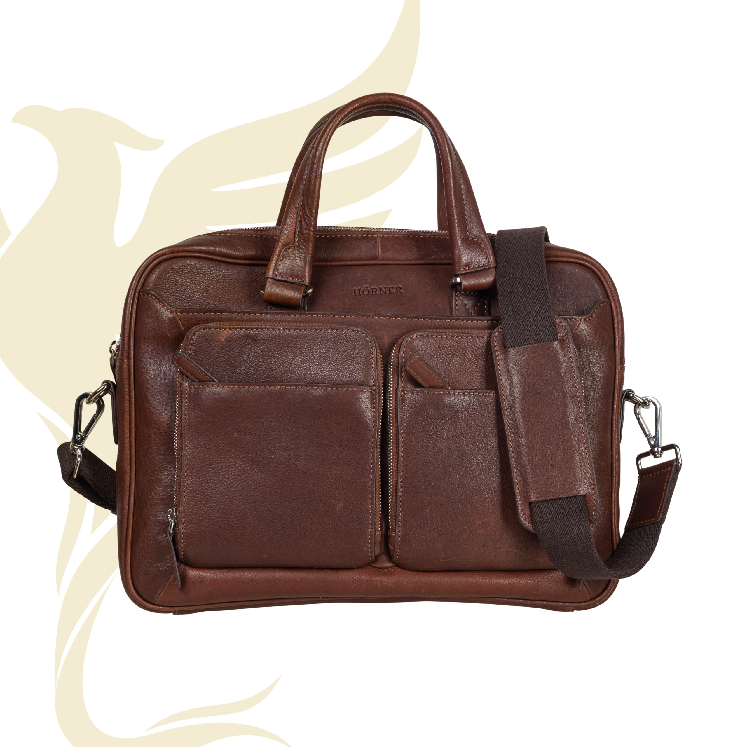 Hamburg Laptoptasche aus echtem Leder