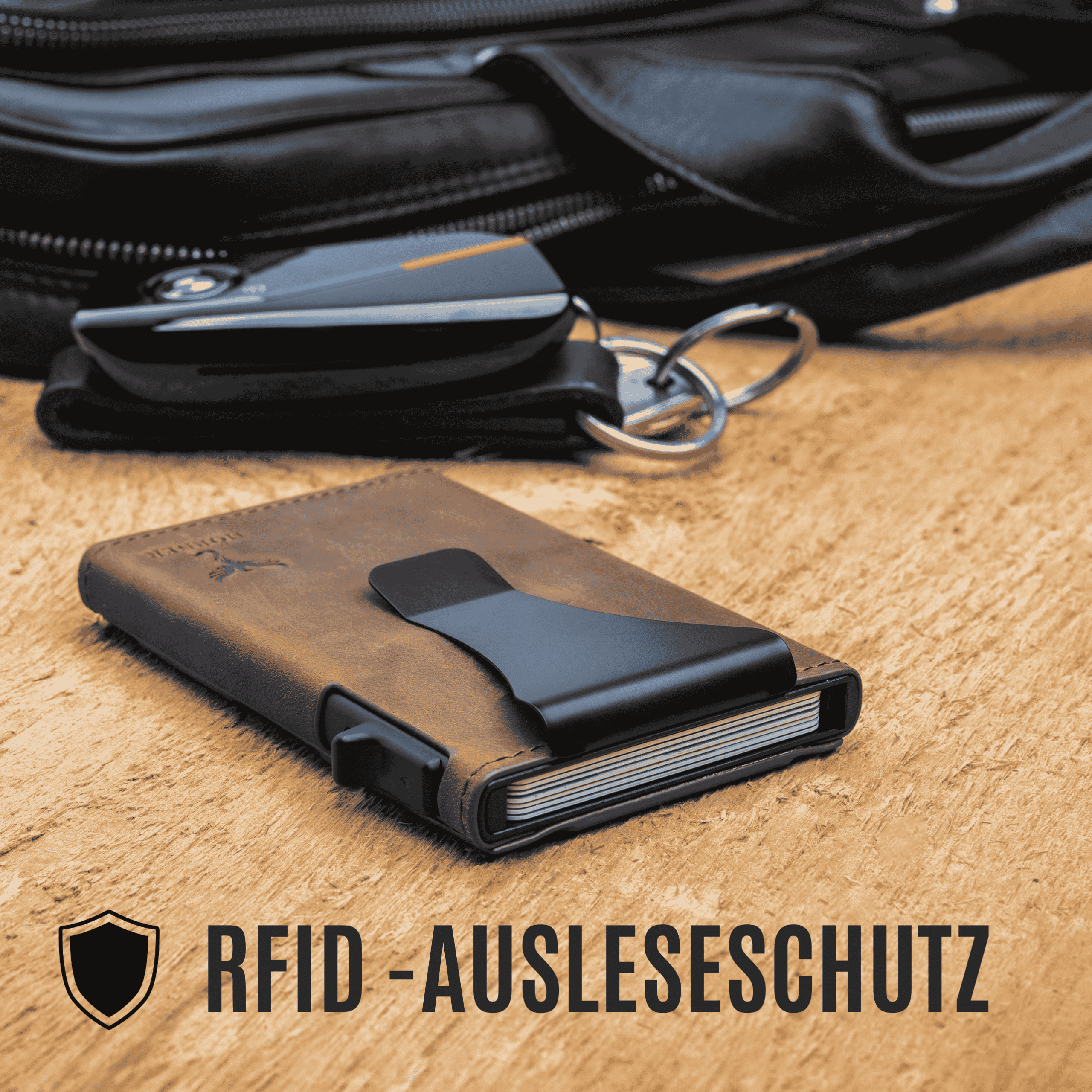 HÖRNER Credo Geldbörse mit integriertem RFID-Blocker zum Schutz vor Datendiebstahl