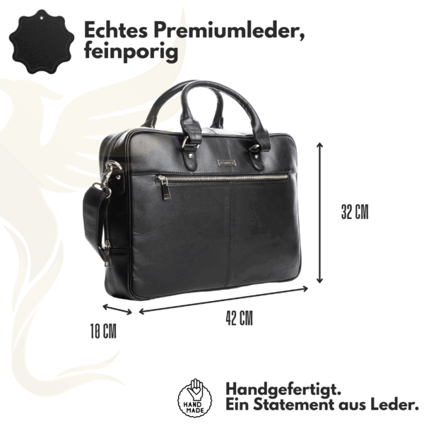 Alternative view of Hannover Businesstasche Schwarz