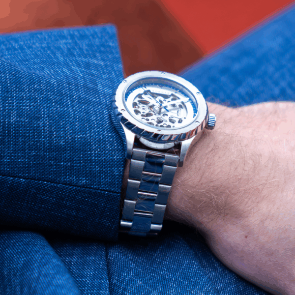 HÖRNER Pulsar Design Automatik Armbanduhr in Silber